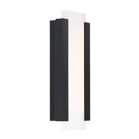 DWELED Fiction 14in LED Indoor and Outdoor Wall Light 3000K in Black WS-W119
